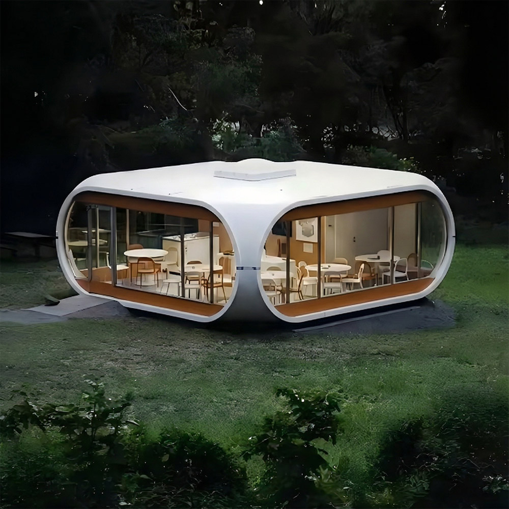 不規則な形状の単層の取り外し可能な Apple Cabin カプセル