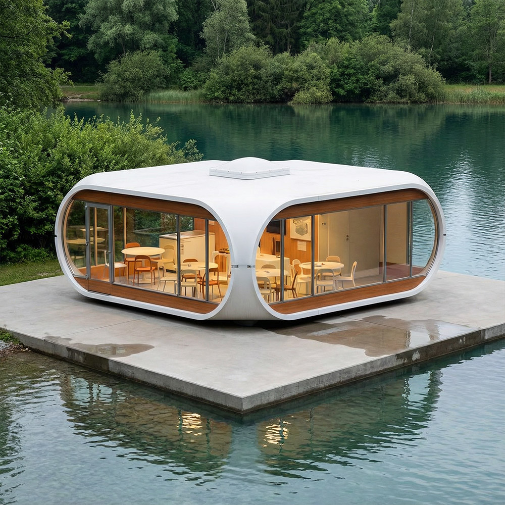 不規則な形状の単層の取り外し可能な Apple Cabin カプセル