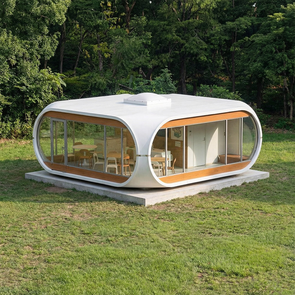 不規則な形状の単層の取り外し可能な Apple Cabin カプセル