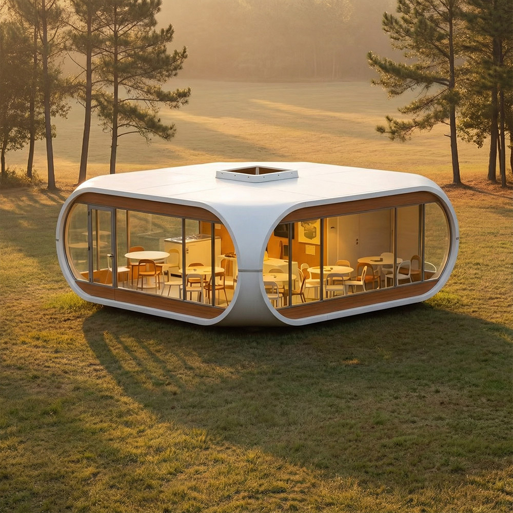 不規則な形状の単層の取り外し可能な Apple Cabin カプセル