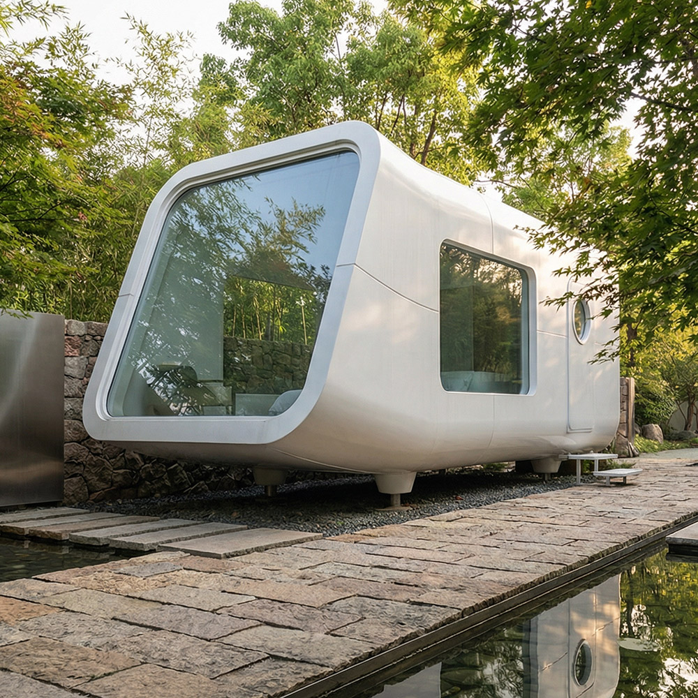 不規則な形状の単層の取り外し可能な Apple Cabin カプセル