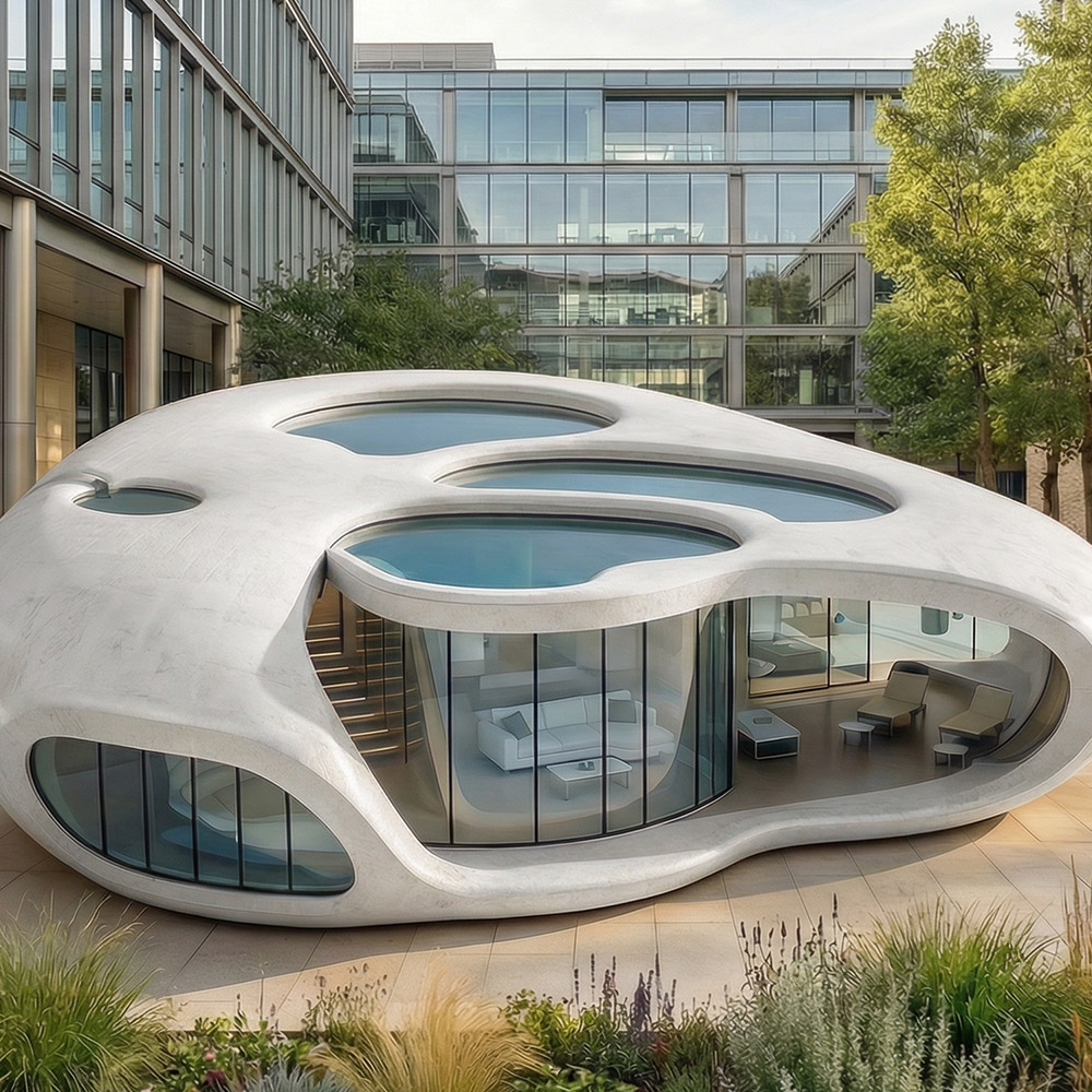 不規則な形状の単層の取り外し可能な Apple Cabin カプセル