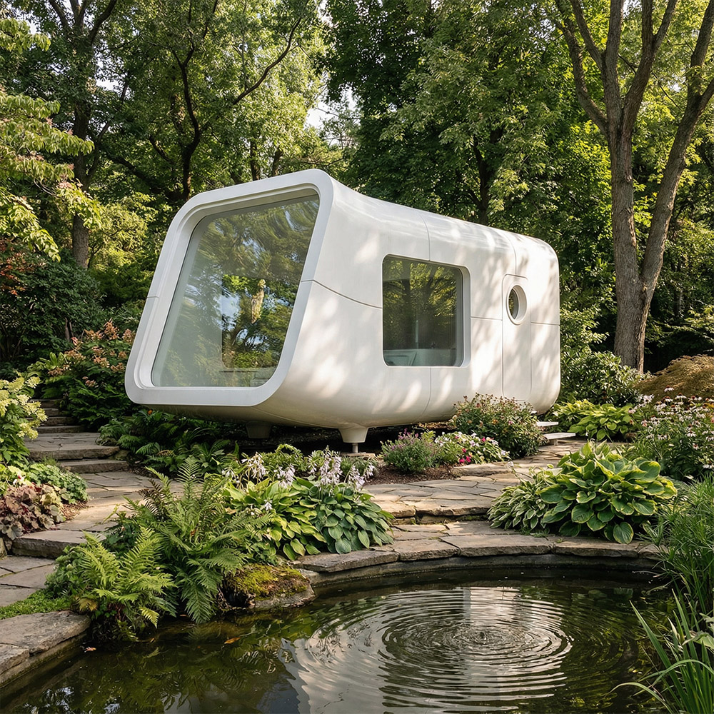 不規則な形状の単層の取り外し可能な Apple Cabin カプセル