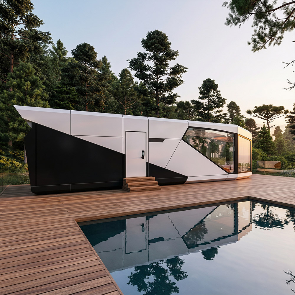 不規則な形状の単層の取り外し可能な Apple Cabin カプセル